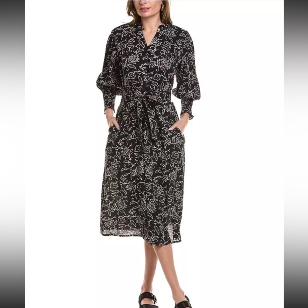 Sole Black and White Shift Dress